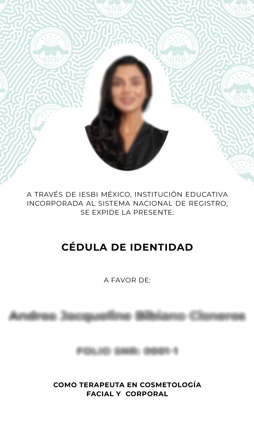 Cédula de identidad – frente