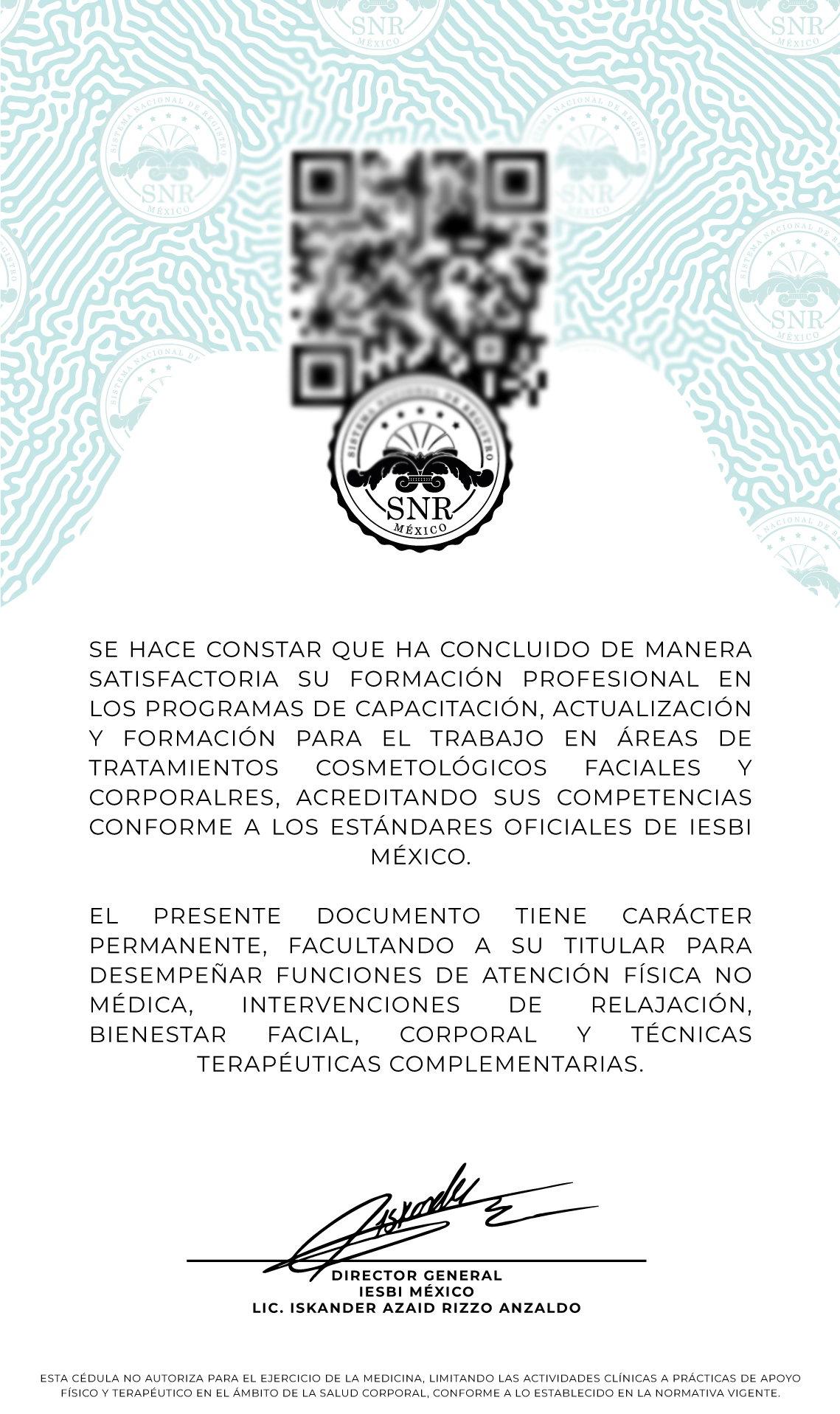 Cédula de identidad – vuelta